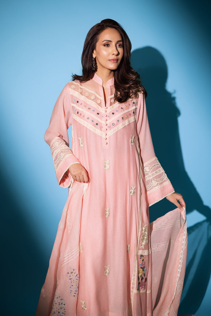 Blocked in Pink with Pants