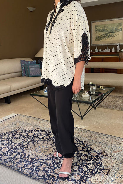 Black Polka Dotted