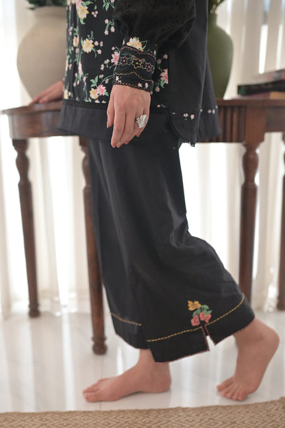 Midnight Roses with culottes