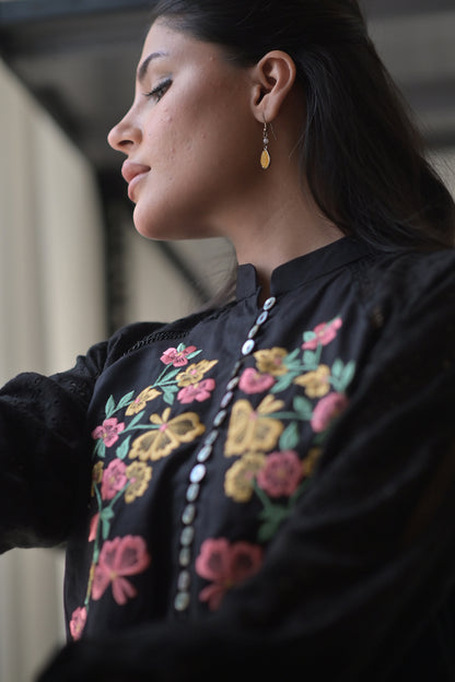 Midnight Roses with culottes
