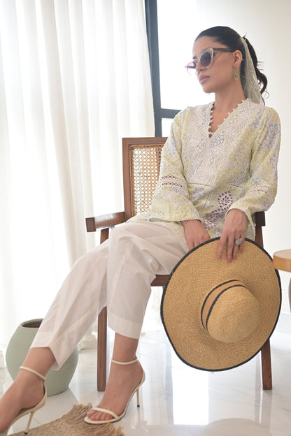 Pistachio with Khari Shalwar