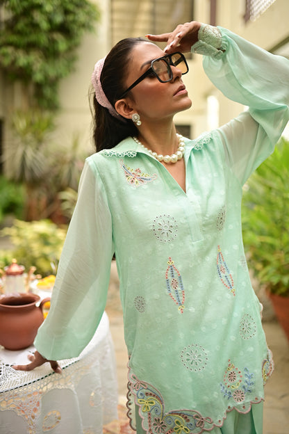 Mint Sorbet with Farshi Shalwar
