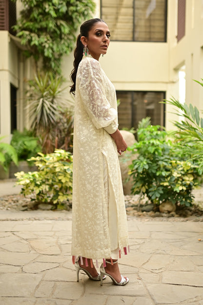 Pastel Blonde ( Kurta with pants)