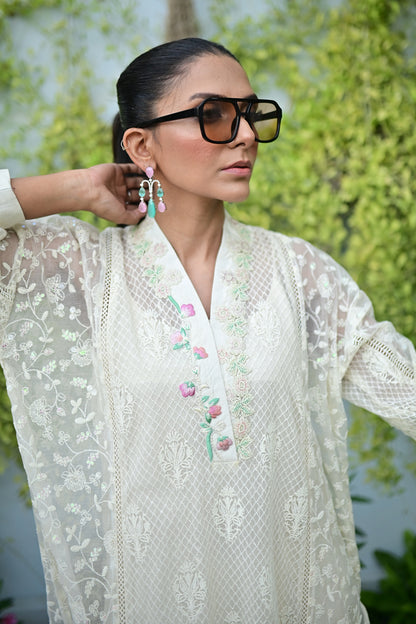 Pastel Blonde ( Kurta with pants)