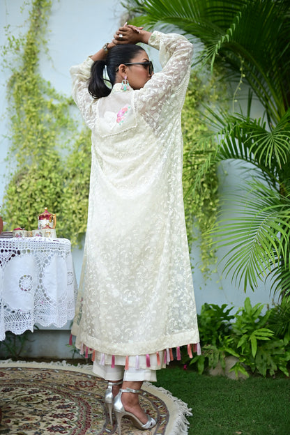 Pastel Blonde ( Kurta with pants)