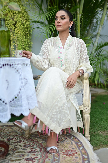 Pastel Blonde ( Kurta with pants)