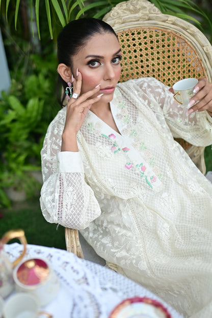 Pastel Blonde ( Kurta with pants)