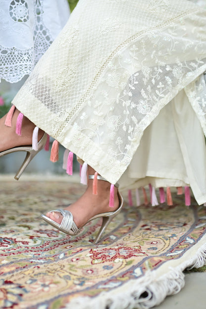 Pastel Blonde ( Kurta with pants)