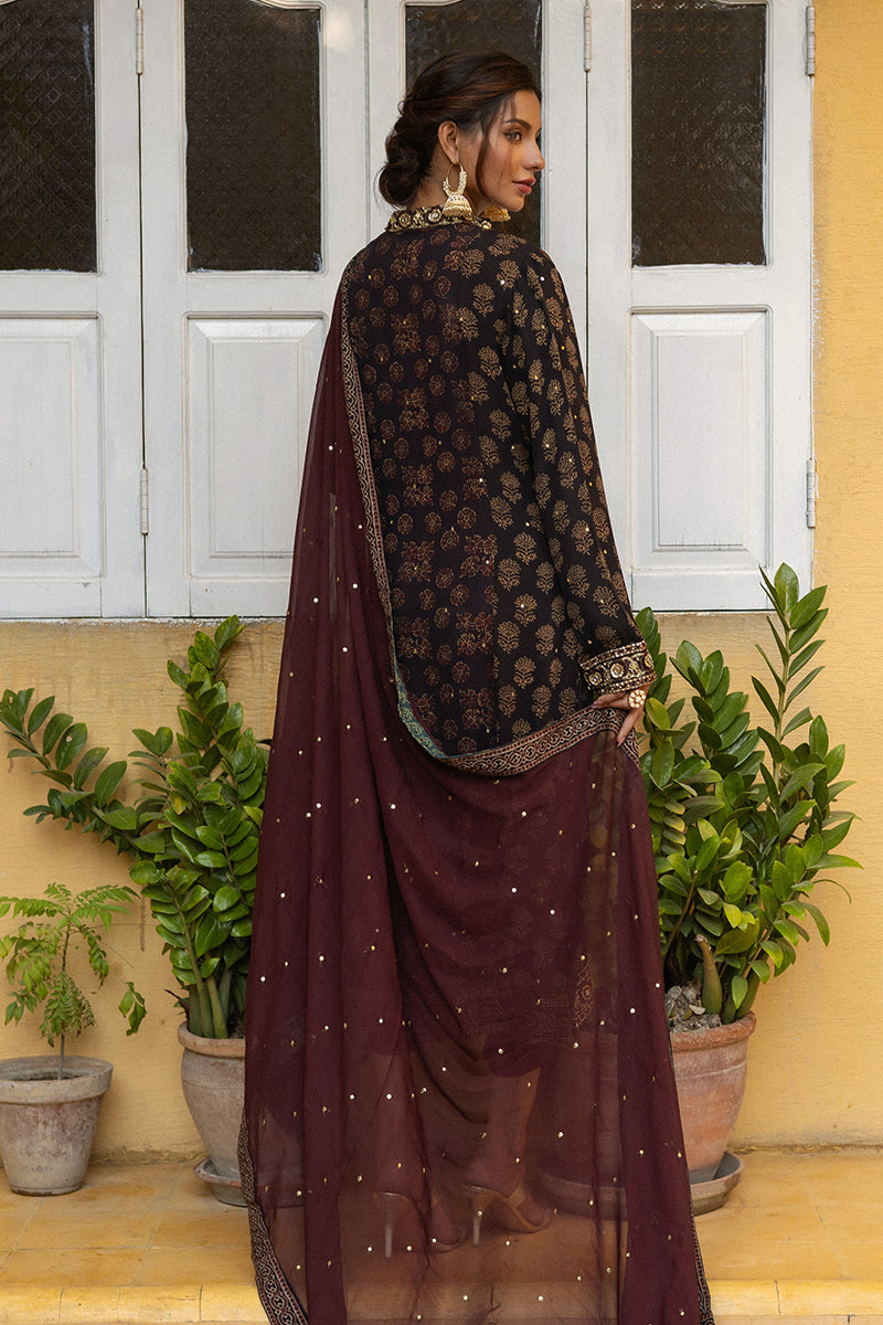 Ajrak  Georgette Kurta -  with Pants and Dupatta