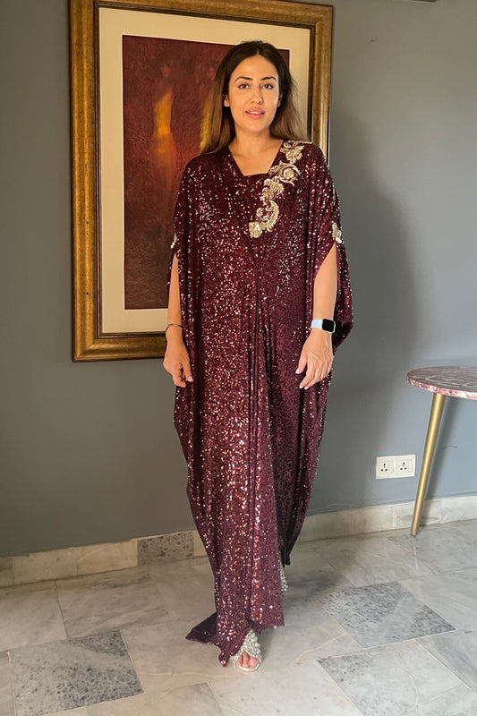 Alizeh Pasha (Deep Rust Kaftan)