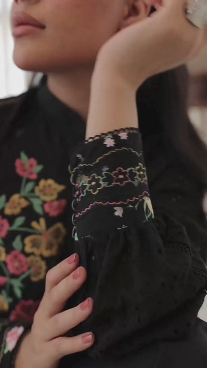Midnight Roses with culottes