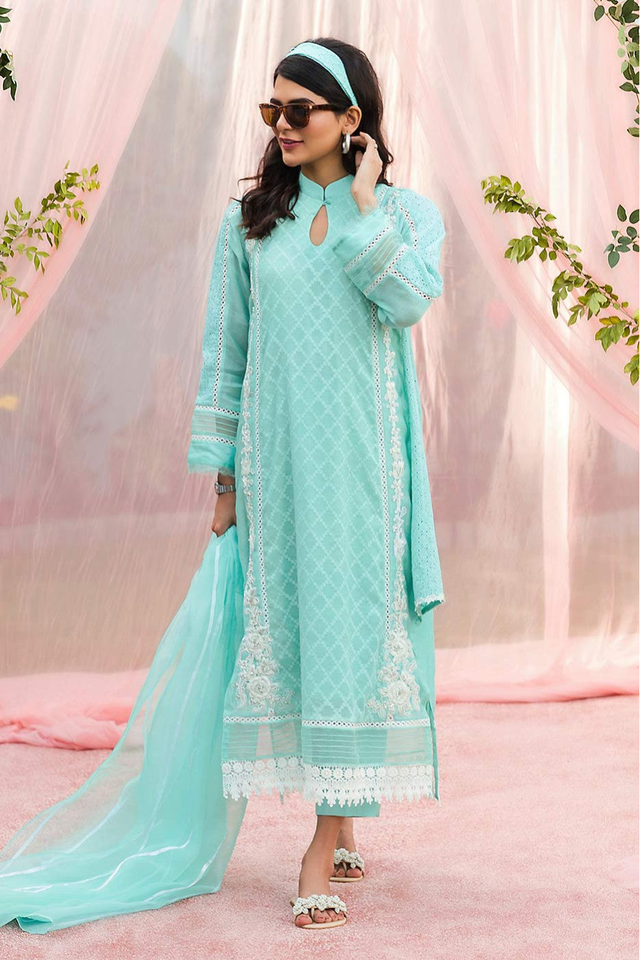 Preet in Mint Green