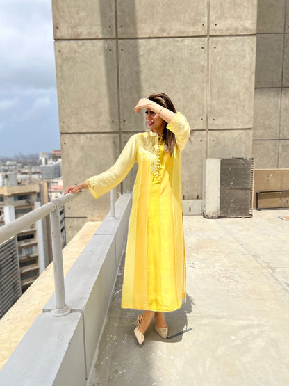 SUNLIT WHISPER KAFTAN SET