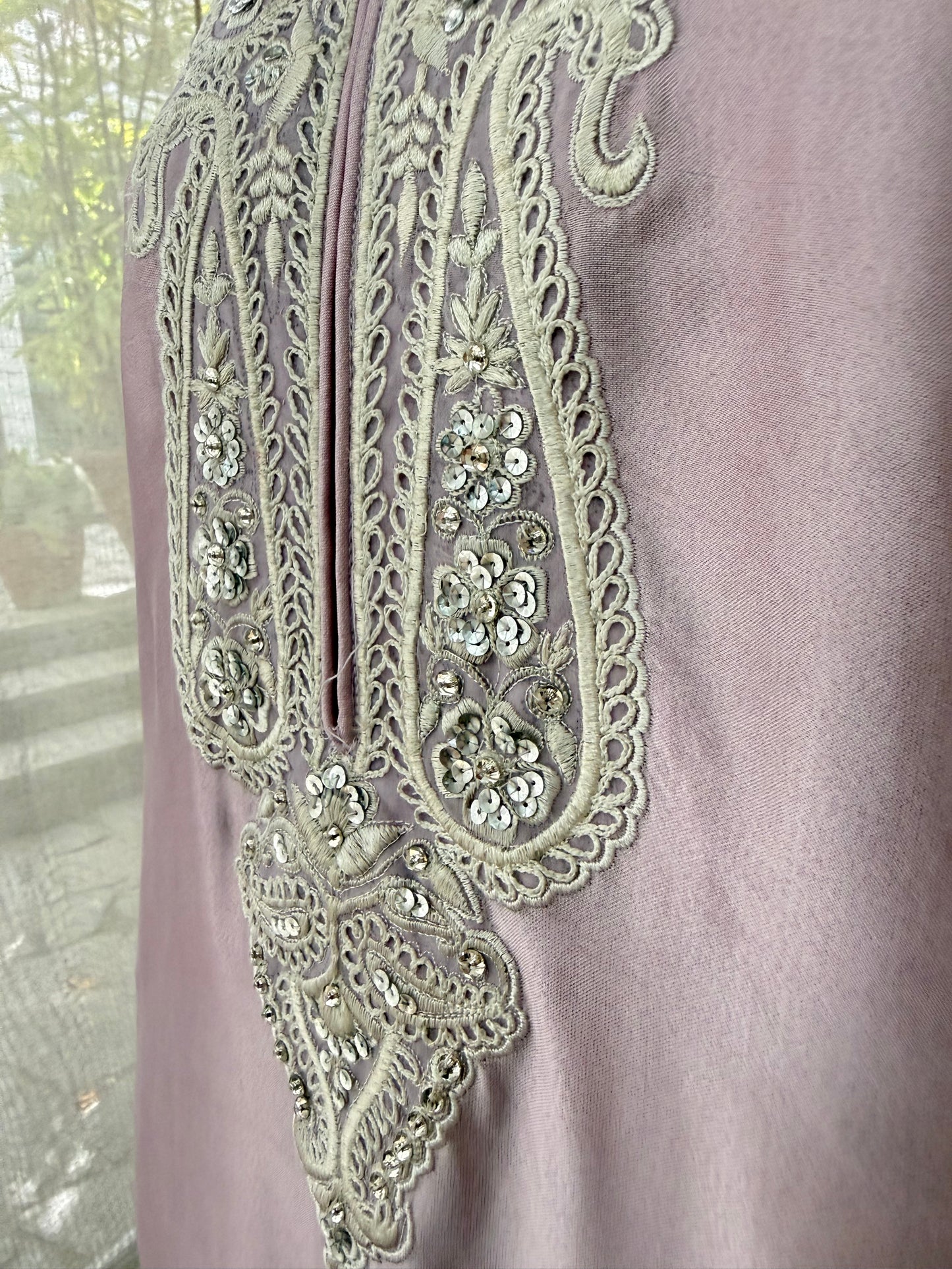 PETAL SILK KAFTAN SET