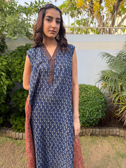 Neela Amber  |  Pure Lawn 3 Kali Kurta