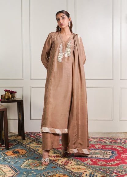 Mocha Kurta set