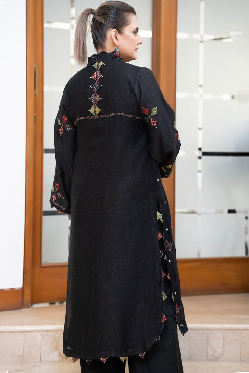 Appliqued Long kurta