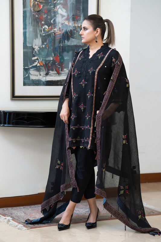 Appliqued Short Kurta