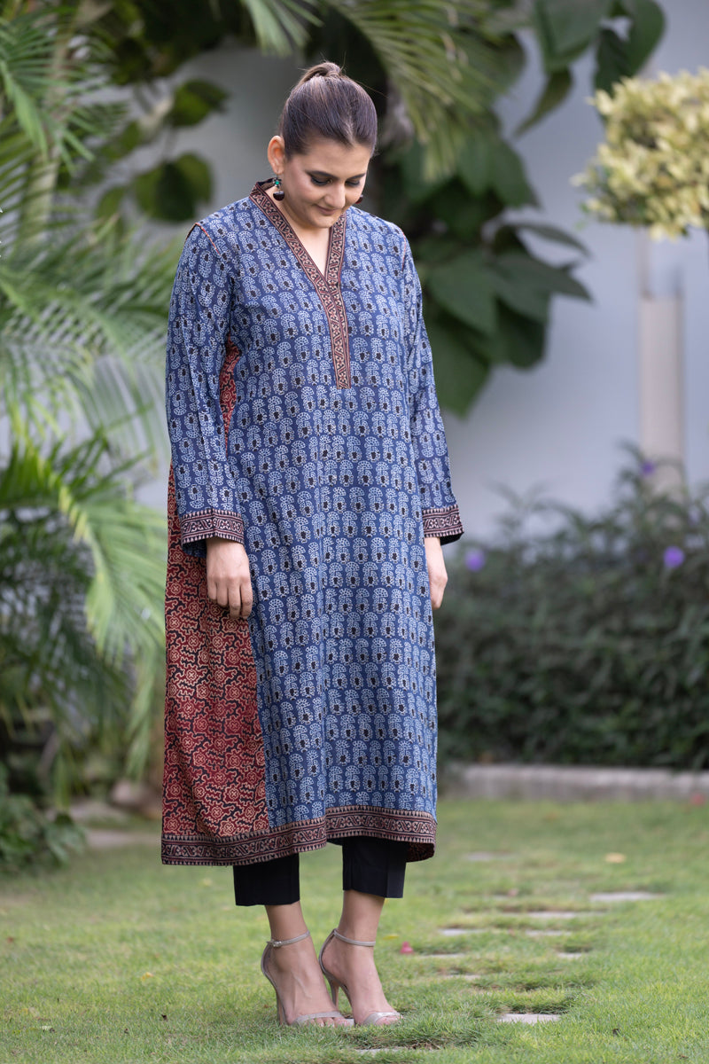 Indigo Red Kurta