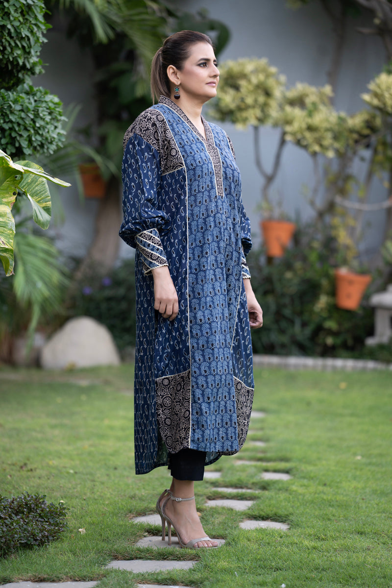 Indigo Black Kurta