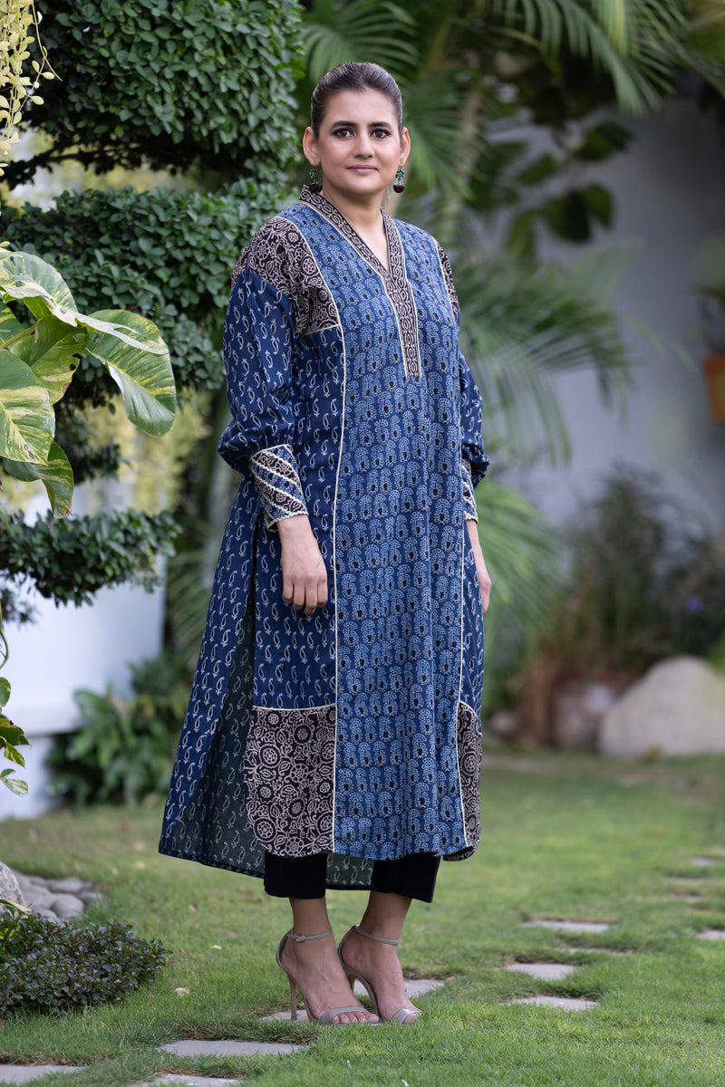 Indigo Black Kurta