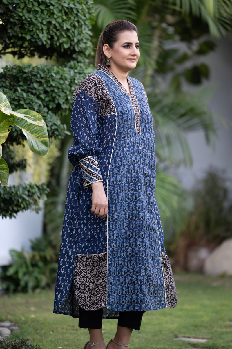 Indigo Black Kurta