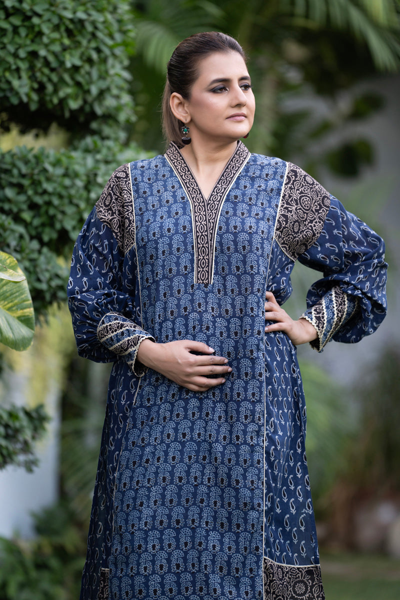 Indigo Black Kurta