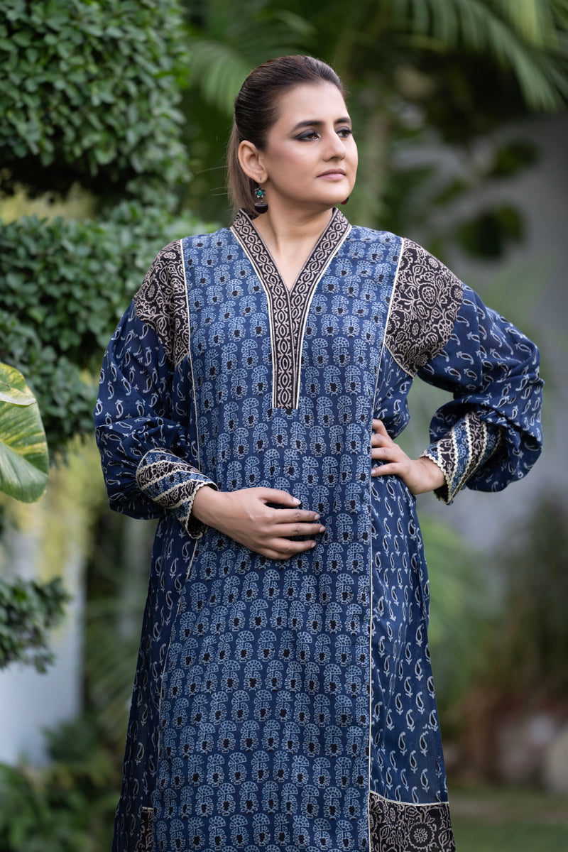 Indigo Black Kurta