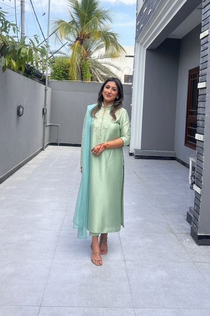 Mehvish wearing Insia Sohail at Eid
