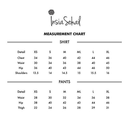 Double Layered shirt and trouser set