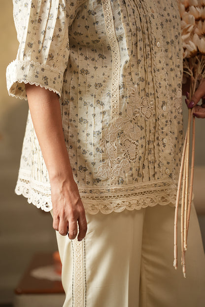 Boho Cream Top