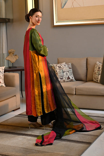 Sheesha Silk Multicolour Kurta