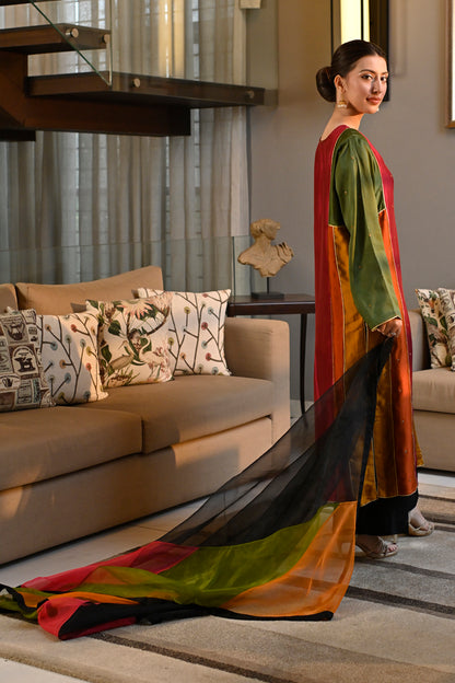 Sheesha Silk Multicolour Kurta