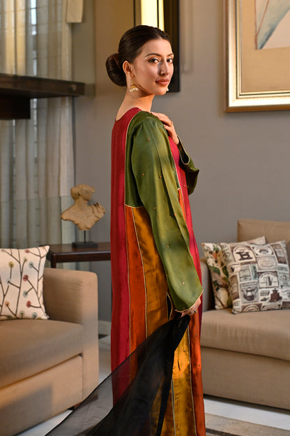 Sheesha Silk Multicolour Kurta