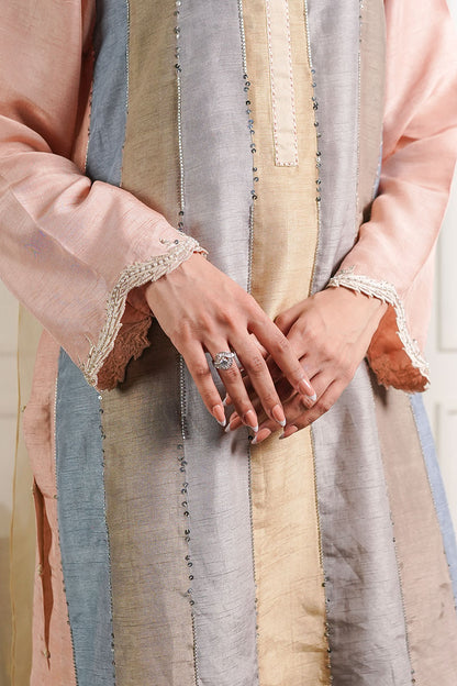 STRIPE KURTA AND TROUSER SET