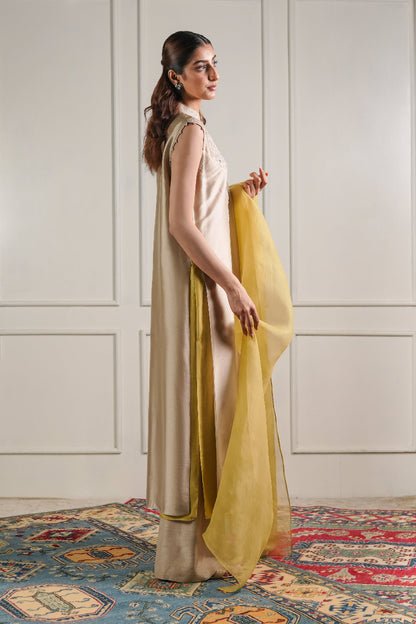 Double Layered shirt and Trouser set