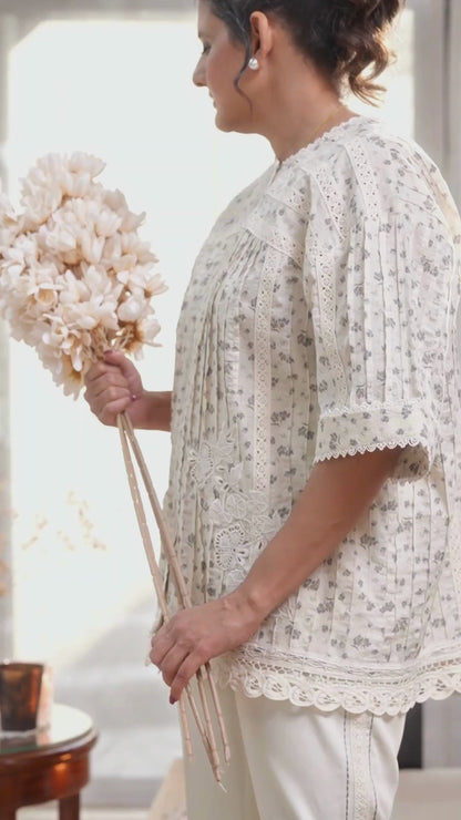 Boho Cream Top